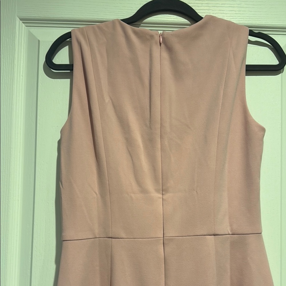 Donna Morgan Pink Sheath Midi Dress Square Neck Sleeveless - Picture 6 of 6
